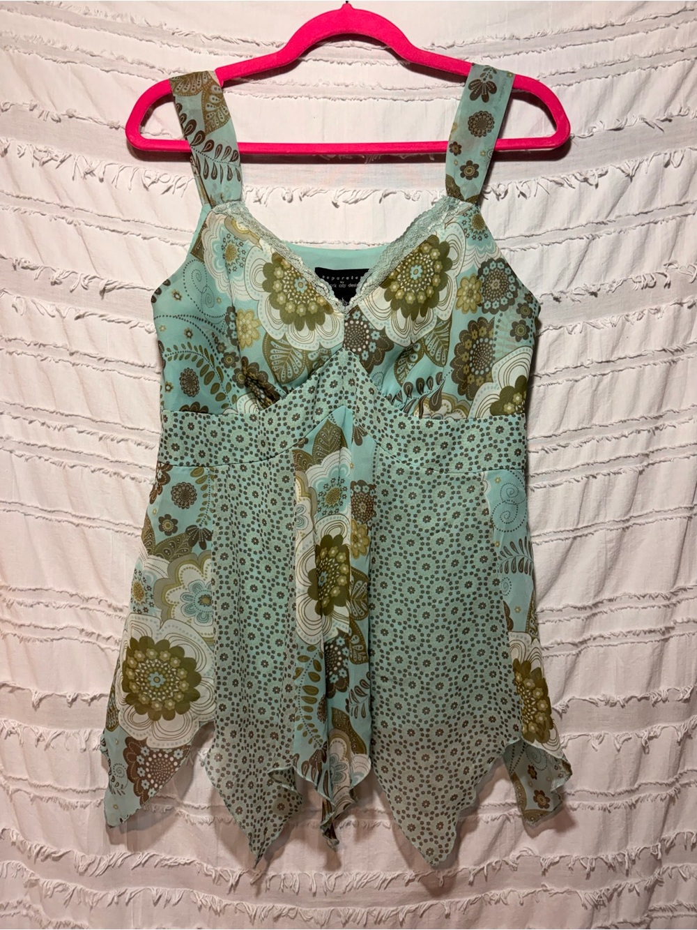 Y2K Seperates by New York City Design floral babydoll camisole style top